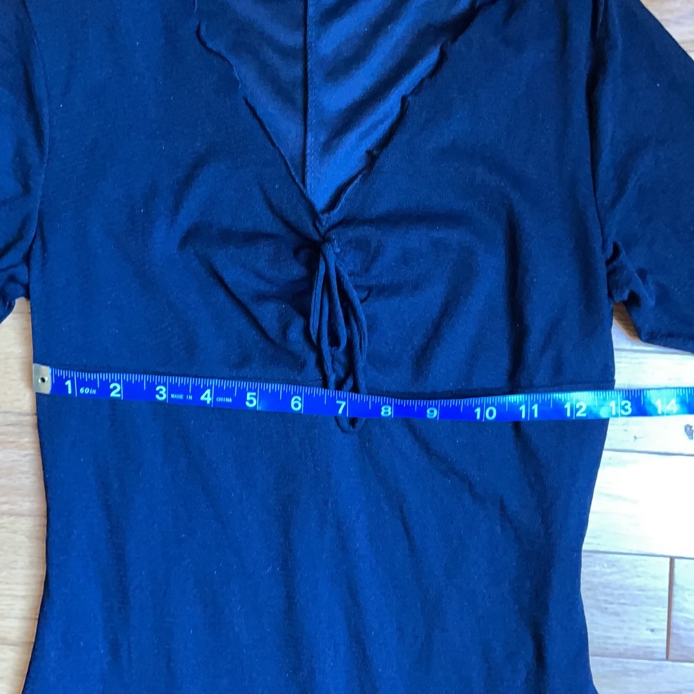 Vintage 90s Little Black Dress - Mesh, Lined - Picture 8 of 11